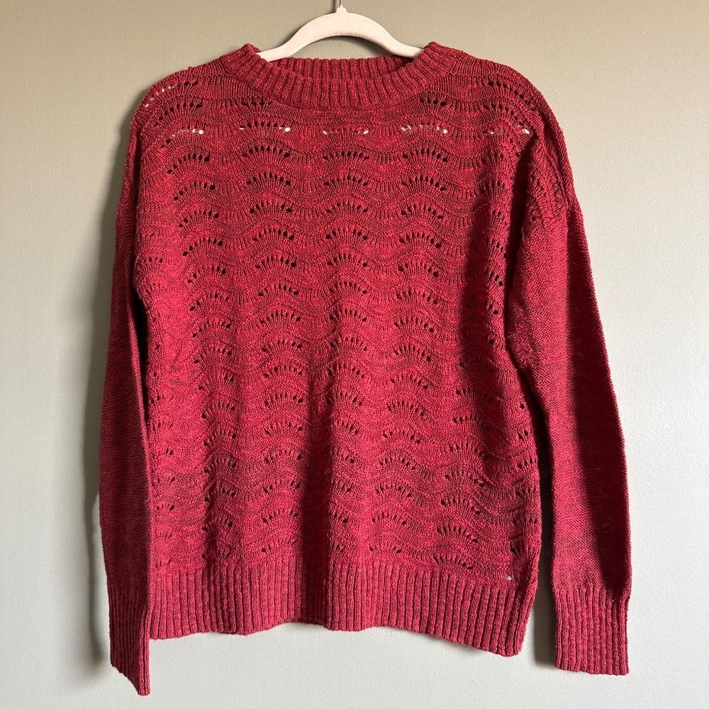 Maurices med sweater reddish with brown tint